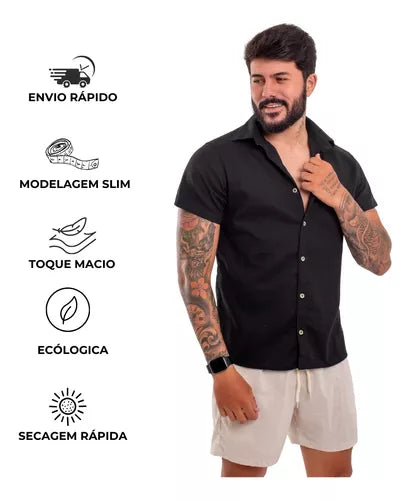 Camisa de Linho Premium Máximo Conforto - Últimas unidades