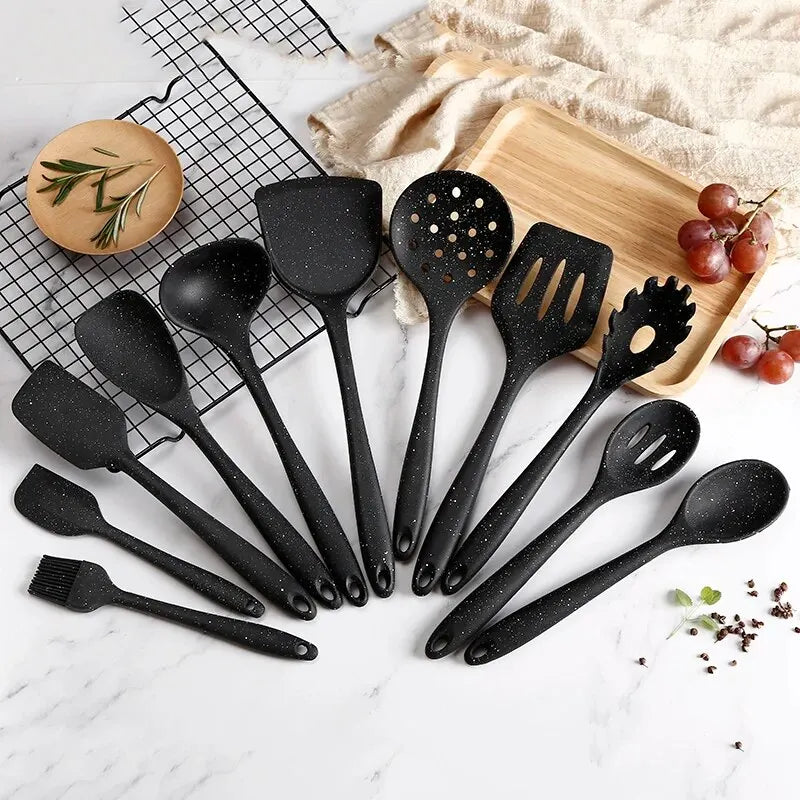 Kit Utensílios de Silicone 10 PÇS - Mega Variedades